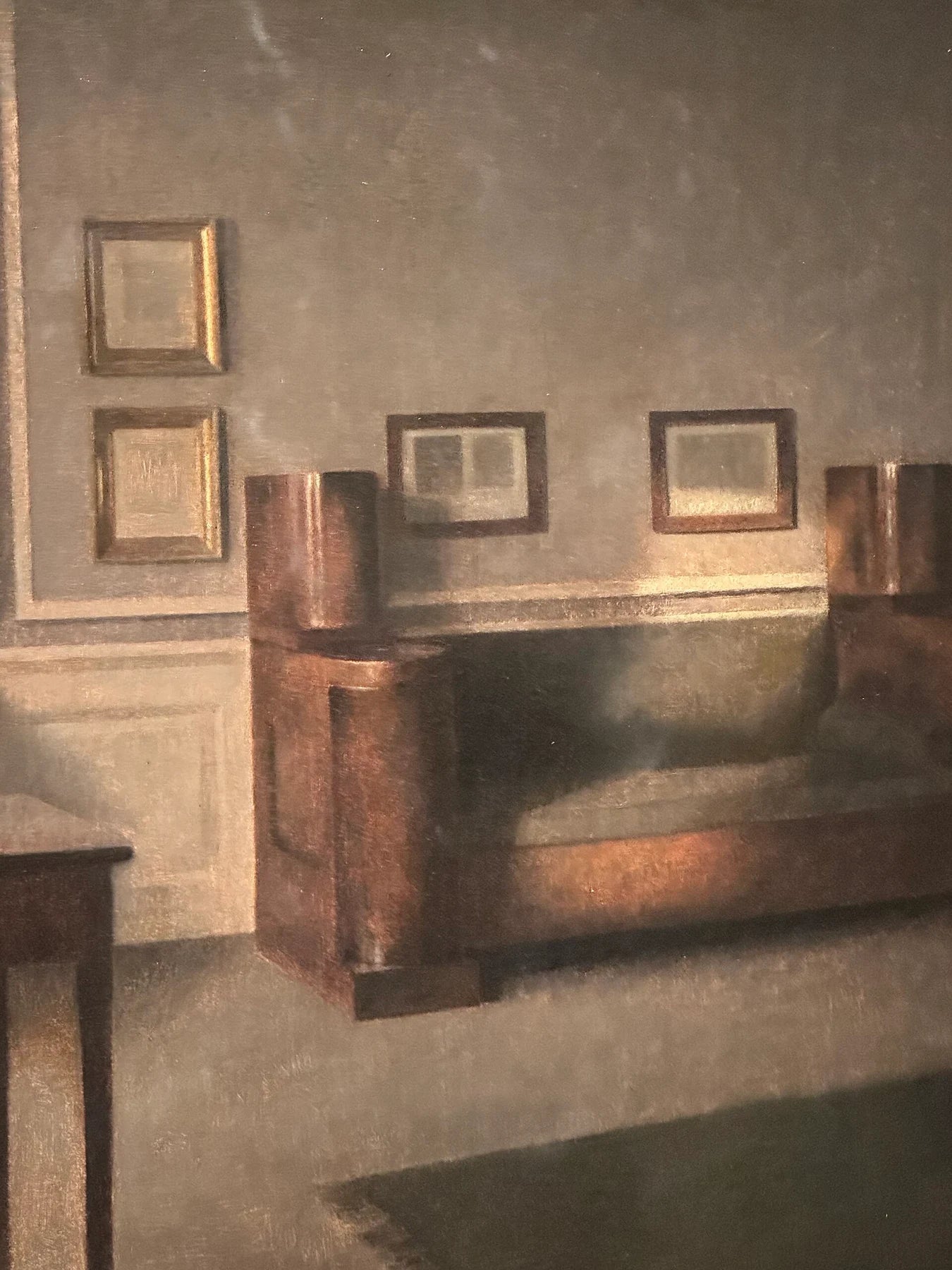 Intérieur ensoleillé, peinture de Vilhelm Hammershøi