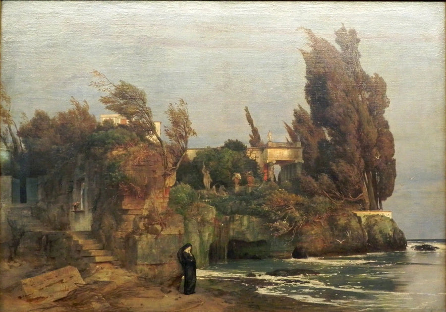Villa junto al mar, versión II - Arnold Böcklin