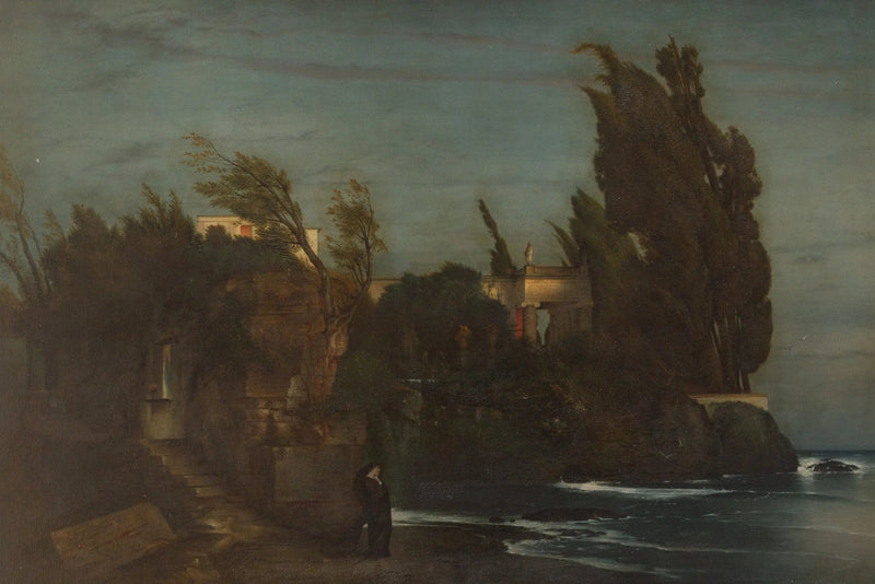 Villa junto al mar - Arnold Böcklin