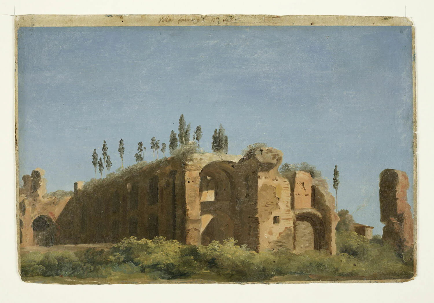 À la villa Farnèse : les ruines, dit aussi : Vue du Palatin - Pierre de Valenciennes