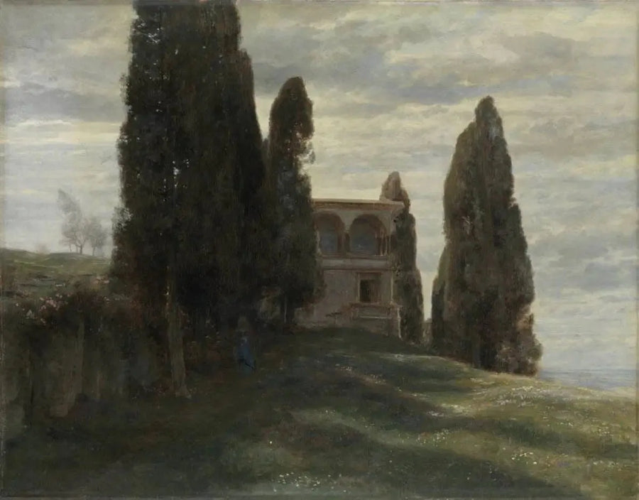 Villa italiana en primavera - Arnold Böcklin