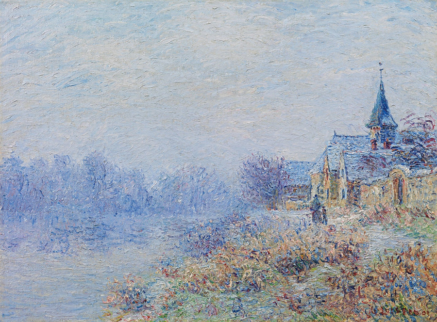 Pueblo junto al río (Porte-Joie) - Gustave Loiseau