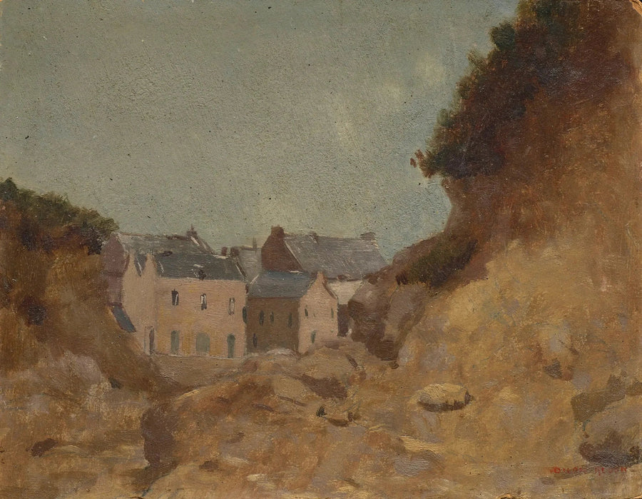 Pueblo en las Bajas-Pirineos - Odilon Redon