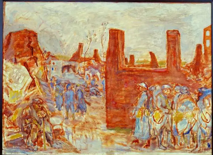 Pueblo en ruinas - Pierre Bonnard