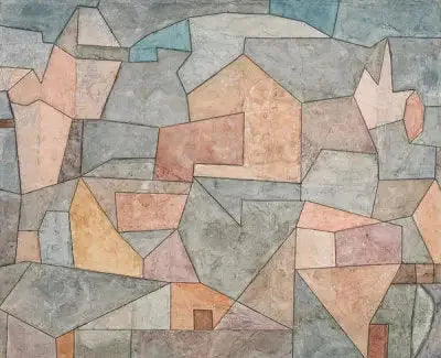 Pueblo entre las rocas (Ort in Felsen) - Paul Klee