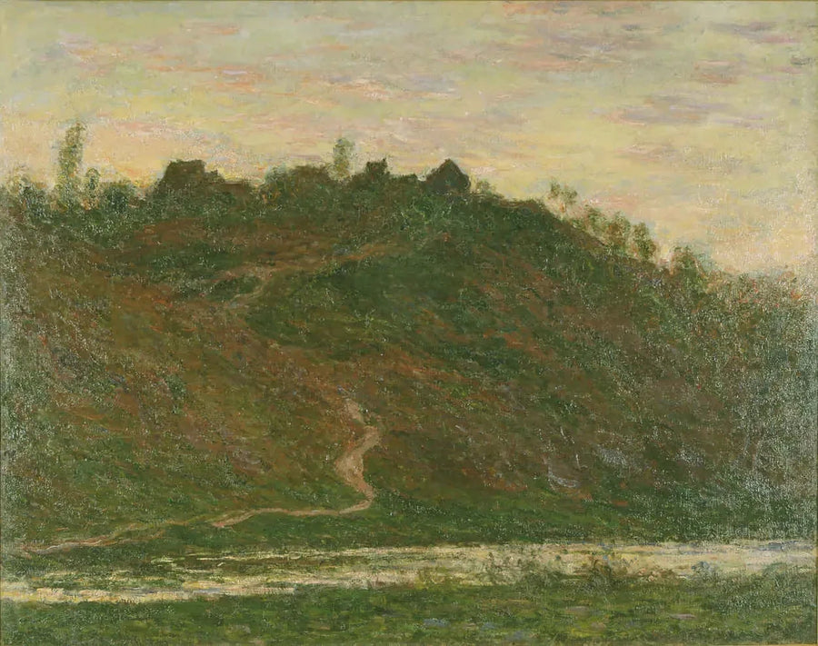 El pueblo de La Roche-Blond, efecto nocturno W1238 - Claude Monet