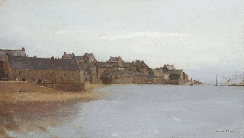 Pueblo en la costa de Bretaña - Odilon Redon