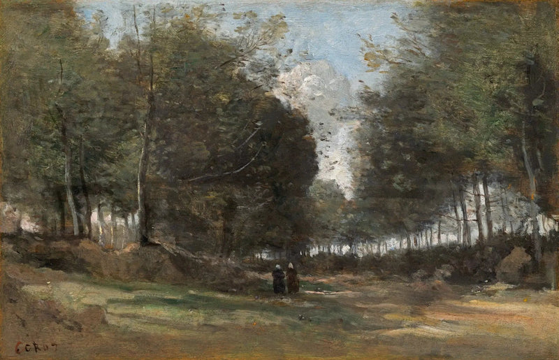 Ville d'Avray, callejón en el bosque - Jean-Baptiste Camille Corot