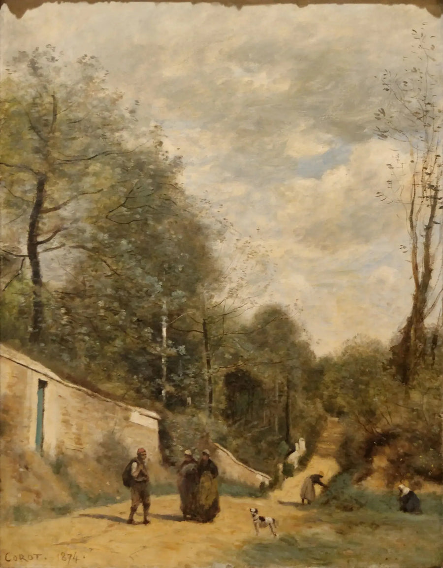Ville-d'Avray, el camino de la estación - Jean-Baptiste Camille Corot
