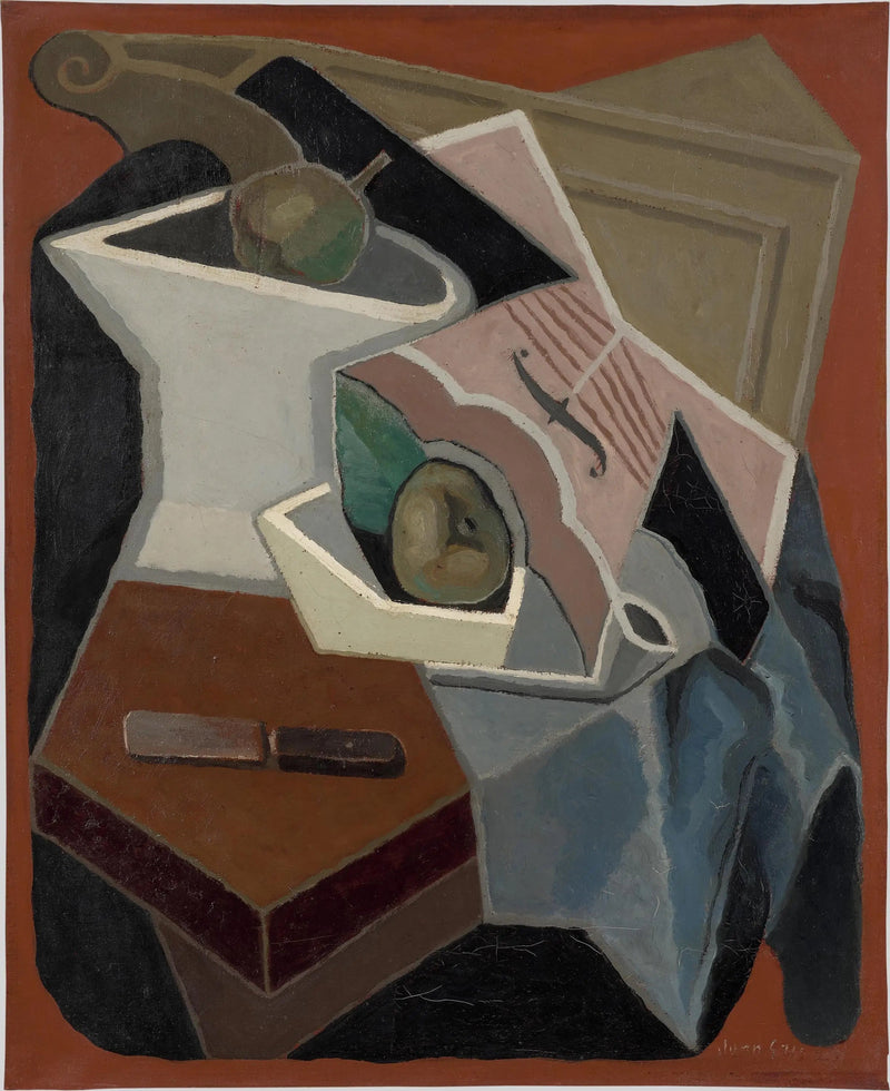 Violín y plato de frutas - Juan Gris