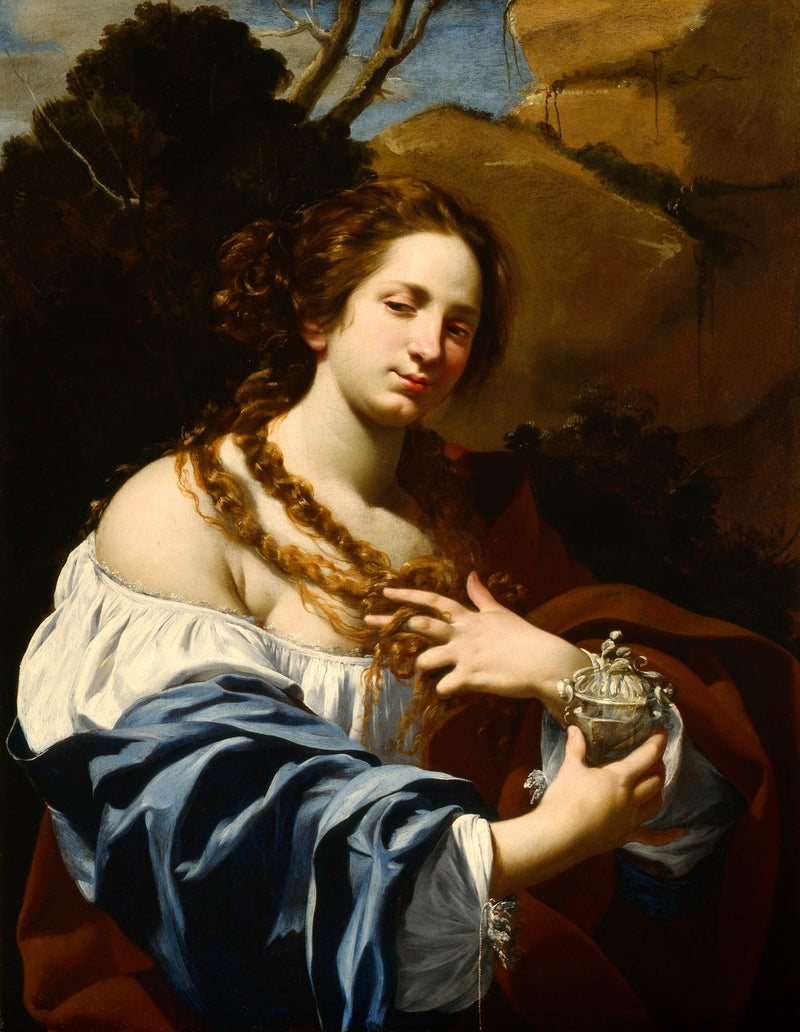 Virginia Vezzi, esposa del artista, y Marie Madeleine - Simon Vouet
