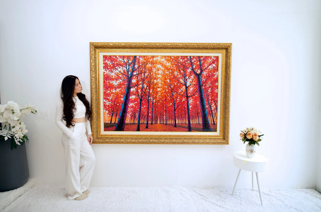 Visage d’Automne | 150 x 100 cm Reproductions de tableaux à la peinture à l’huile