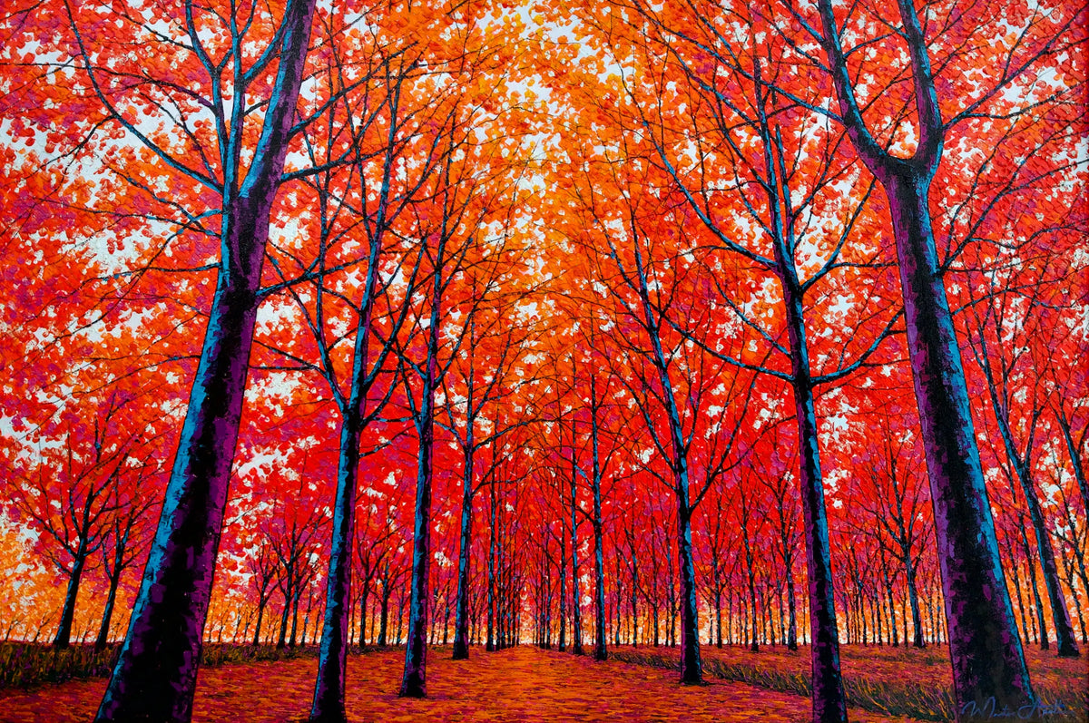 Visage d’Automne | 150 x 100 cm Reproductions de tableaux à la peinture à l’huile