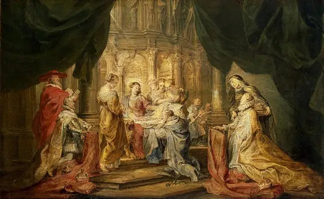 Visión de san Ildefonso - Peter Paul Rubens