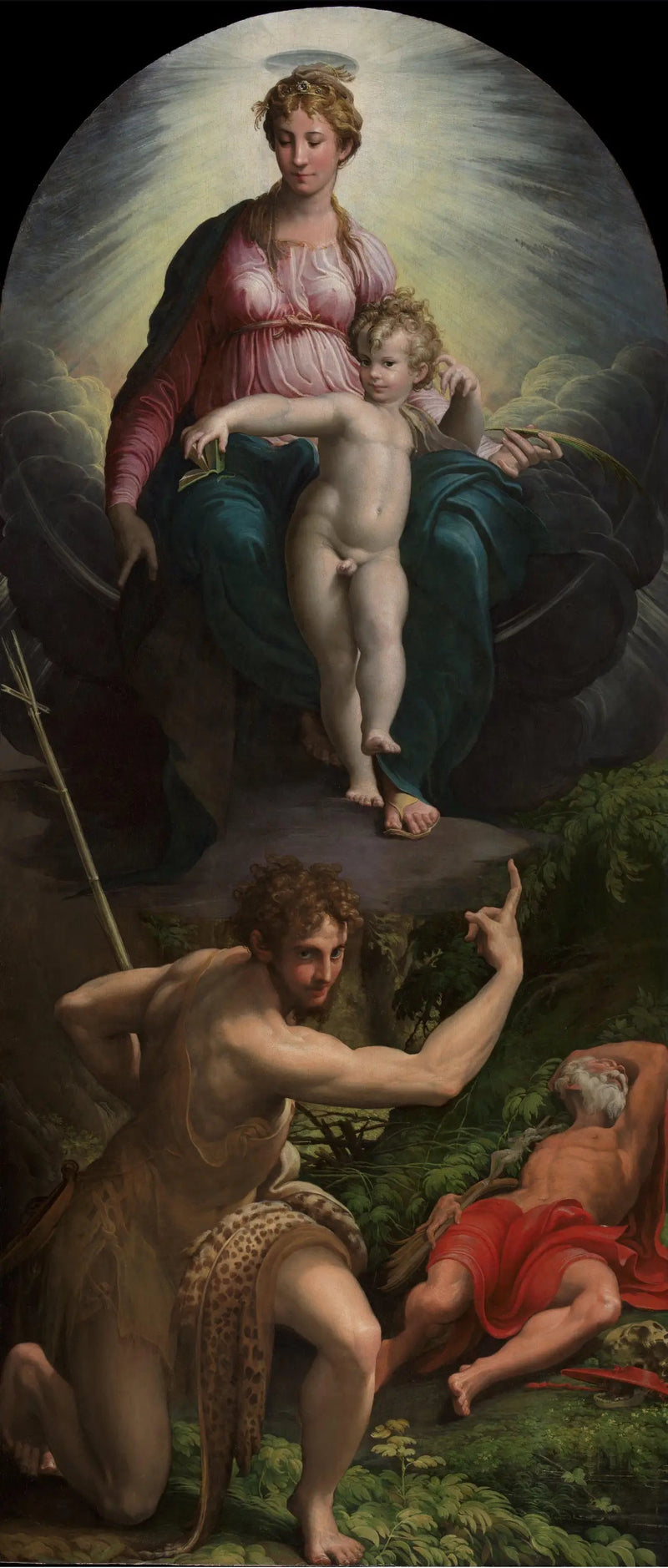 Visión de san Jerónimo - Parmigianino