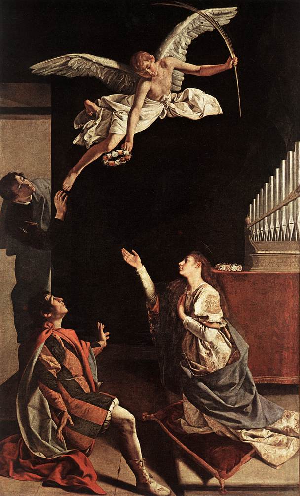 Visión de Santa Cecilia - Orazio Gentileschi