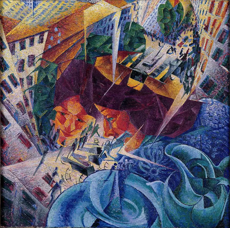 Visiones simultáneas - Umberto Boccioni