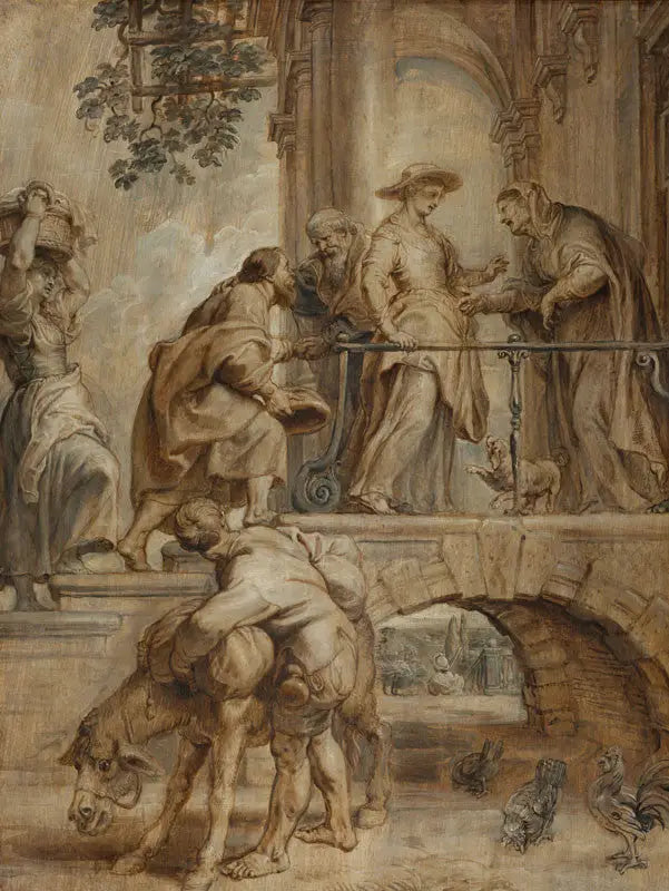 Visita de la Virgen María - Peter Paul Rubens