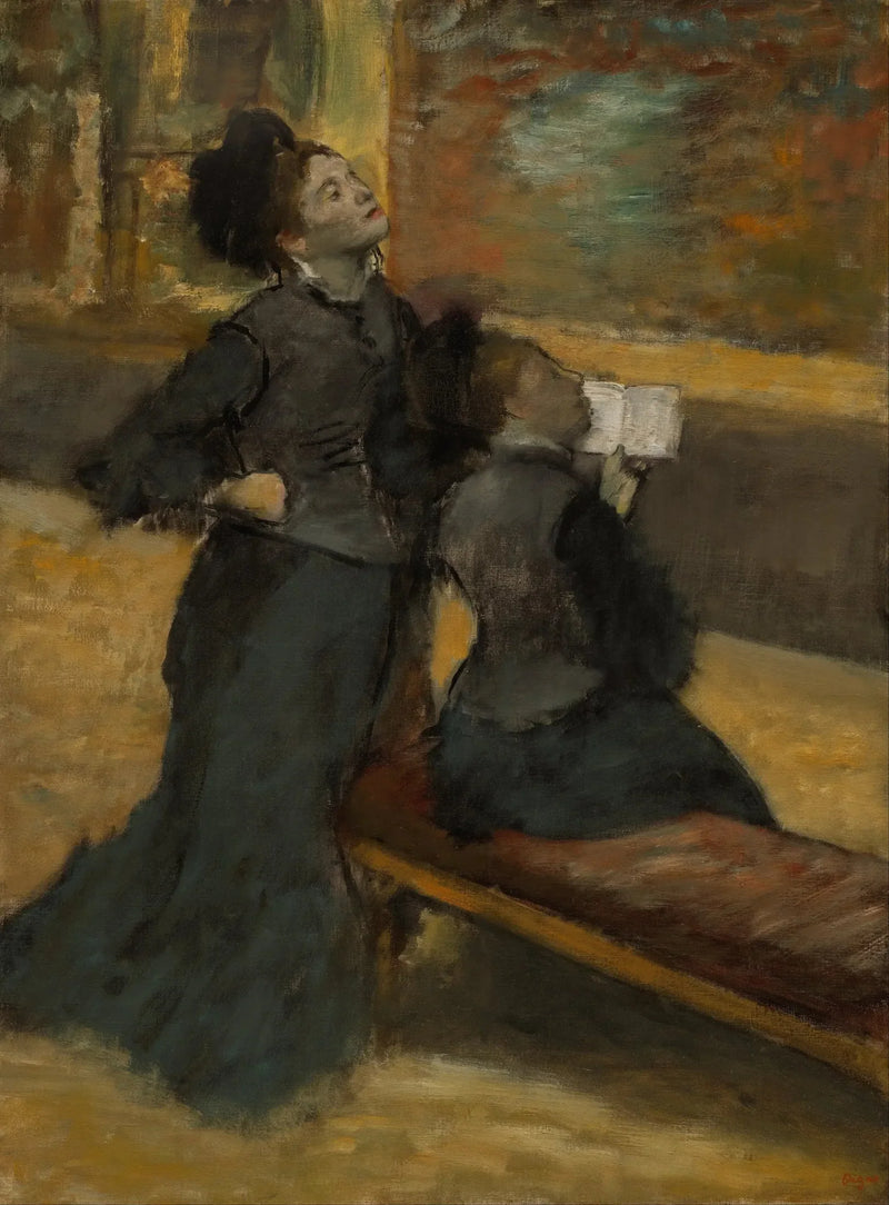 Visita a un museo - Edgar Degas