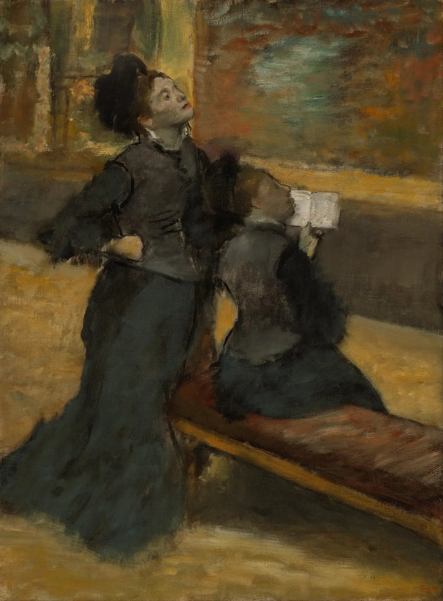 Visita a un museo - Edgar Degas