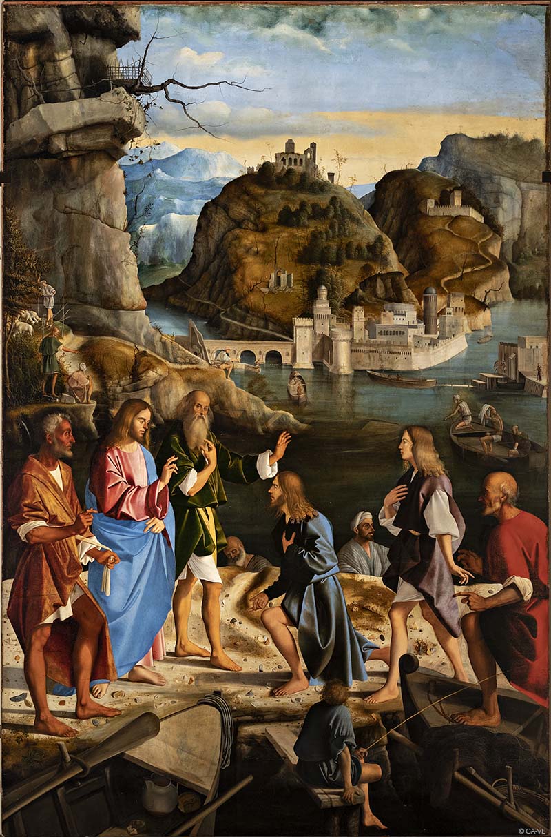 Vocation des fils de Zébédée - Marco Basaiti image 1 reproduction artisanale de tableau