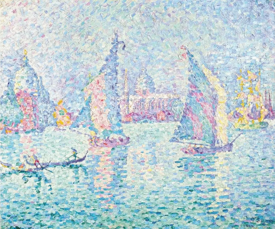 Velas en la Bruma. Canal de la Giudecca - Paul Signac