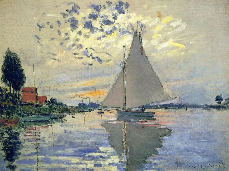 Velero en Petit-Gennevilliers - Claude Monet