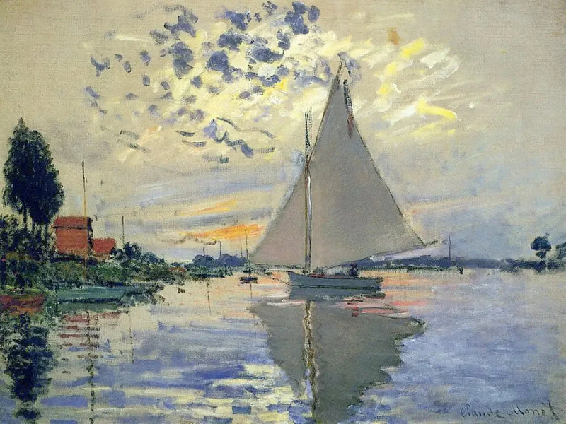 Velero en Petit-Gennevilliers W336 - Claude Monet