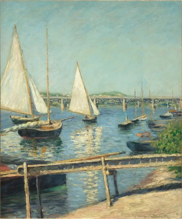 Veleros en Argenteuil - Gustave Caillebotte