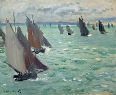 Veleros en el mar - Claude Monet