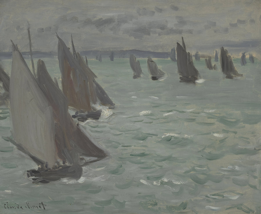 Veleros en el mar - Claude Monet