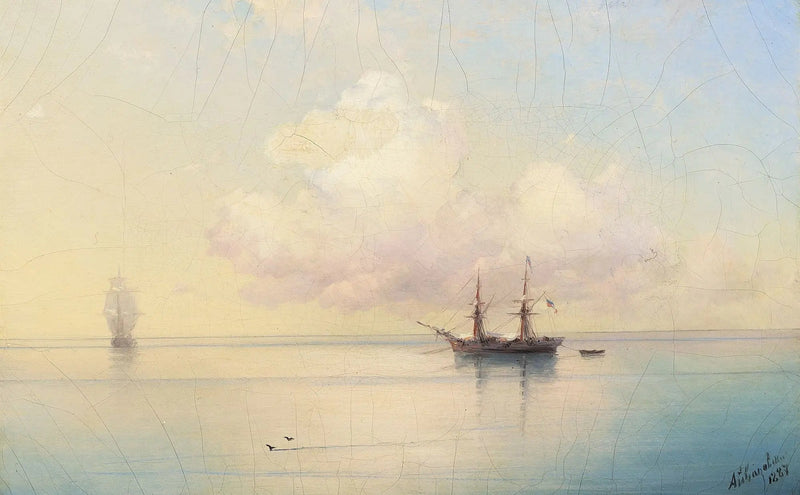 Velas en tiempo calmado. - Ivan Aïvazovski