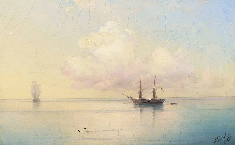 Velas en tiempo calmado. - Ivan Aïvazovski