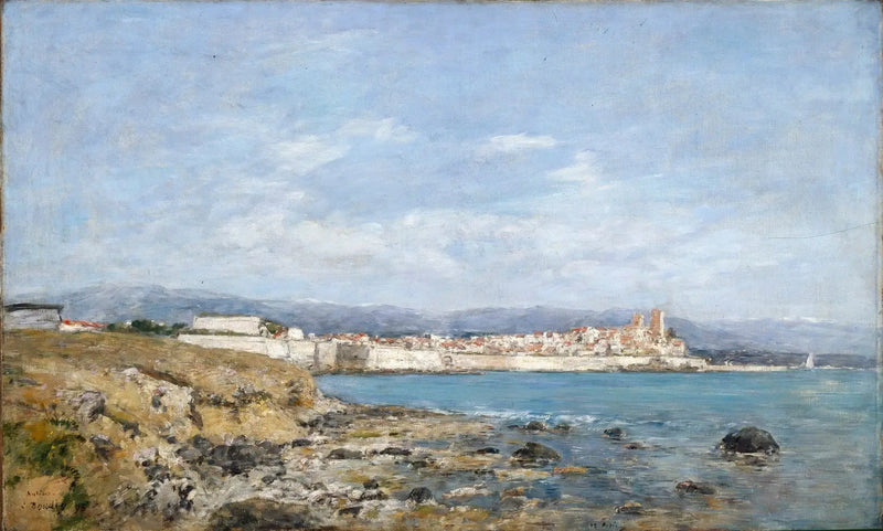 Ver Antibes al atardecer - Eugène Boudin