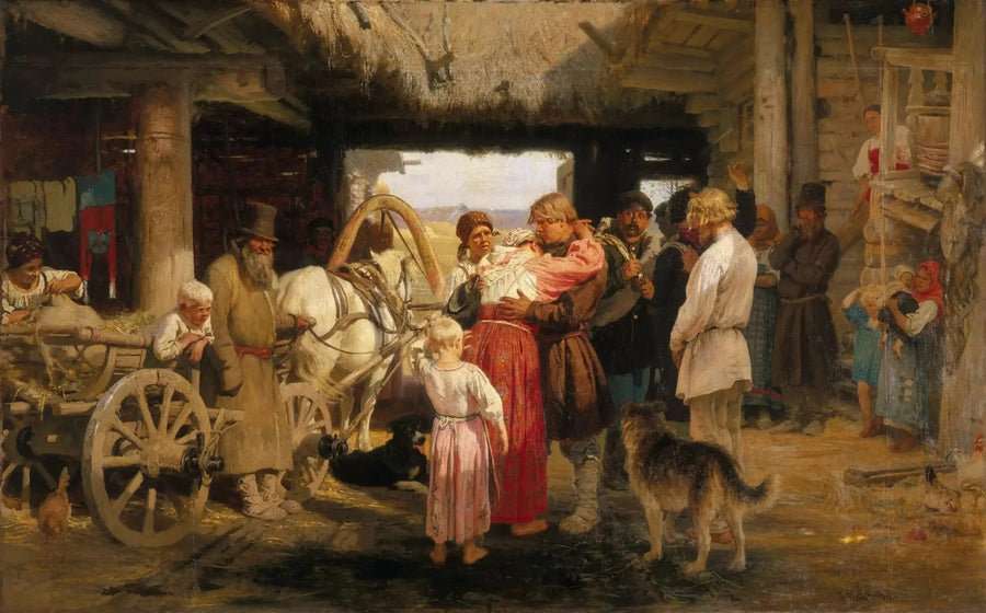 Ver partir a la recluta - Ilya Repin