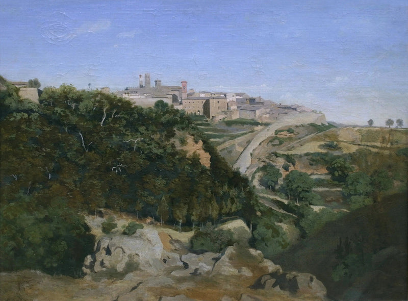 Volterra, la municipalidad - Jean-Baptiste Camille Corot