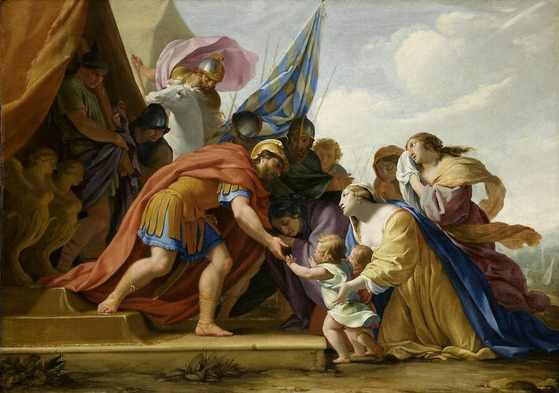Volumnie y Veturia frente a Coriolano - Eustache Le Sueur