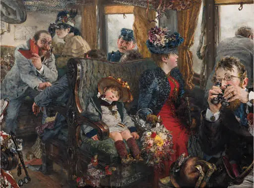 Viaje a través de una hermosa naturaleza - Adolph von Menzel