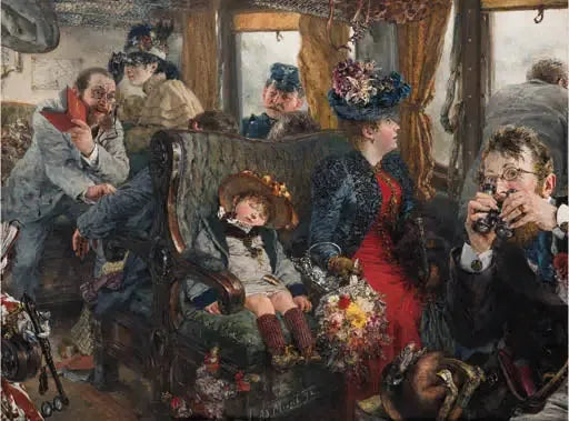 Viaje a través de una hermosa naturaleza - Adolph von Menzel