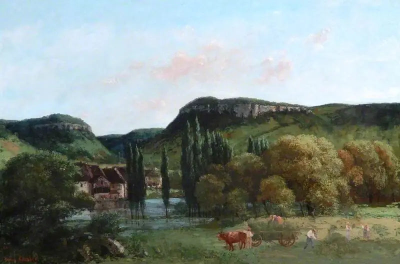 Vista a Ornans - Gustave Courbet