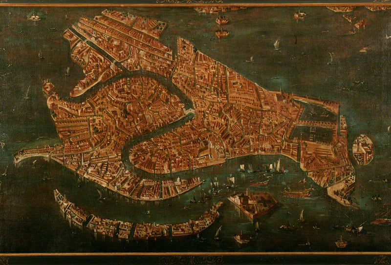 Vista aérea de Venecia - Francesco Guardi