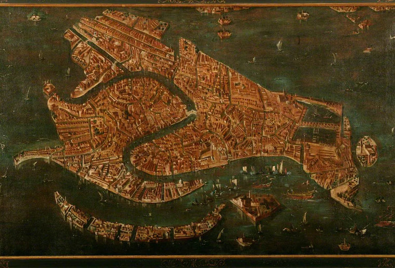 Vista aérea de Venecia - Francesco Guardi