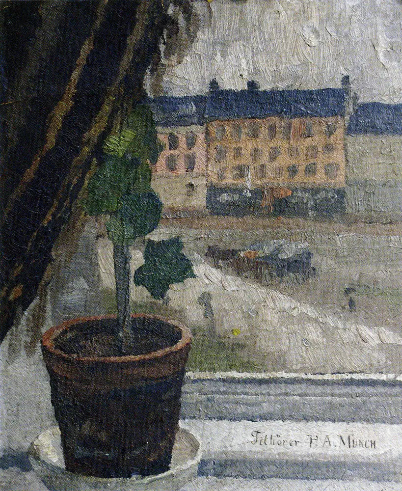 Vista más allá de la playa Olaf Rye - Edvard Munch