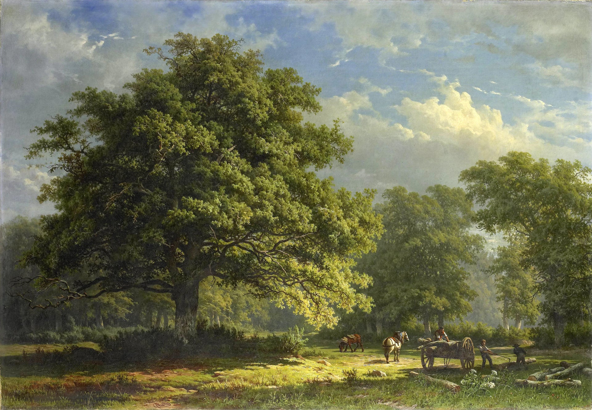 Vue dans la forêt de Bentheim - George Andries Roth