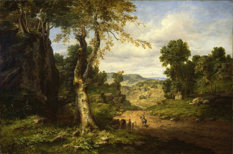 Vista en el condado de Berkshire, Massachusetts, disipándose después de una tormenta de septiembre - George Inness