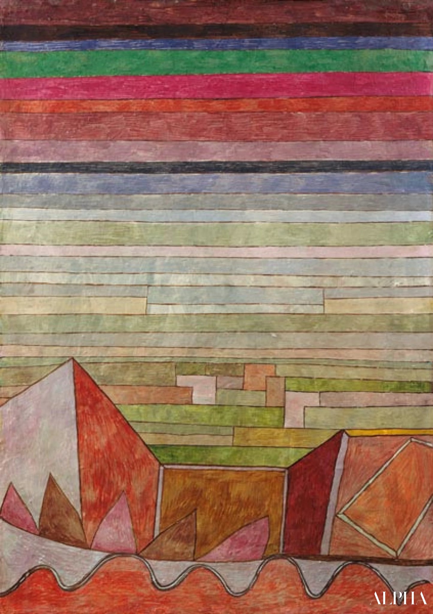 Vue dans le pays de fruit - Paul Klee - Reproductions de tableaux et peintures haut de gamme