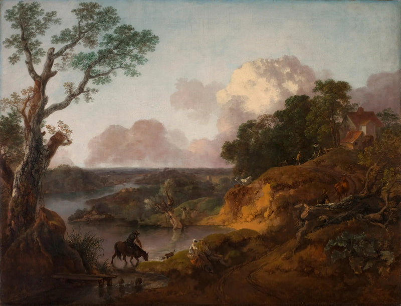 Vista en Suffolk - Thomas Gainsborough