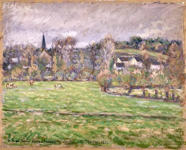 Vista de Bazincourt - Camille Pissarro