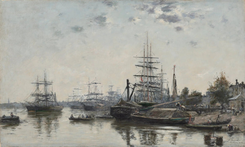 Vista de Burdeos, desde el muelle de Chartrons - Eugène Boudin