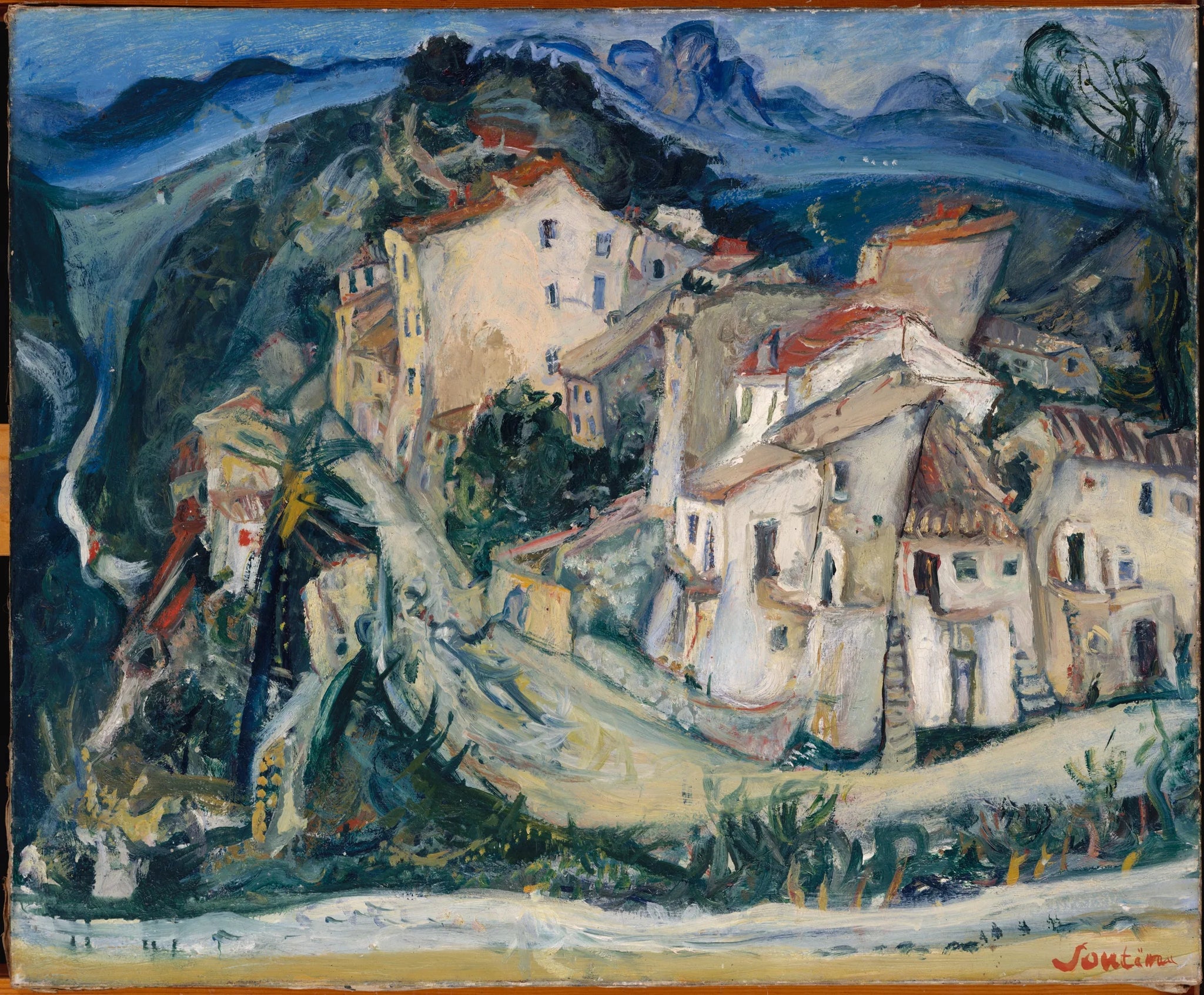 Vue de Cagnes - Chaïm Soutine image 1 tableau peint à l’huile sur toile